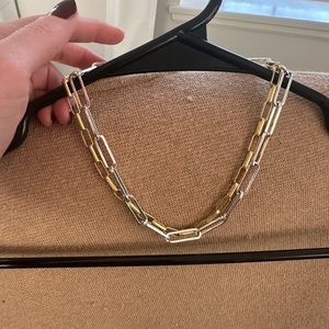 Madewell and H&M layer necklaces